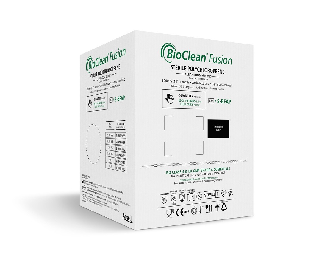 Ansell BioClean™ Fusion (Sterile) S-BFAP Sterile Polychloroprene Gloves