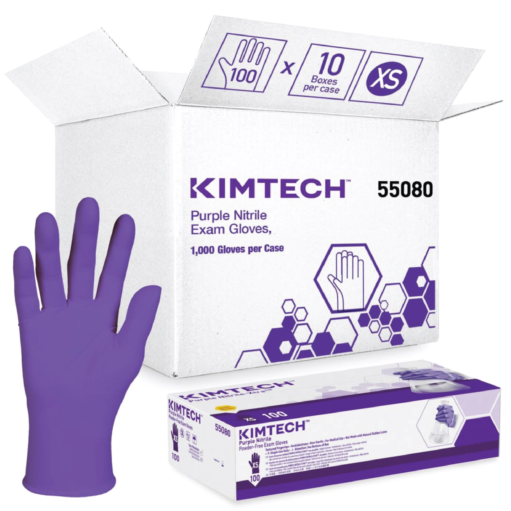 Kimberly Clark™ Purple Nitrile Gloves 9.5''