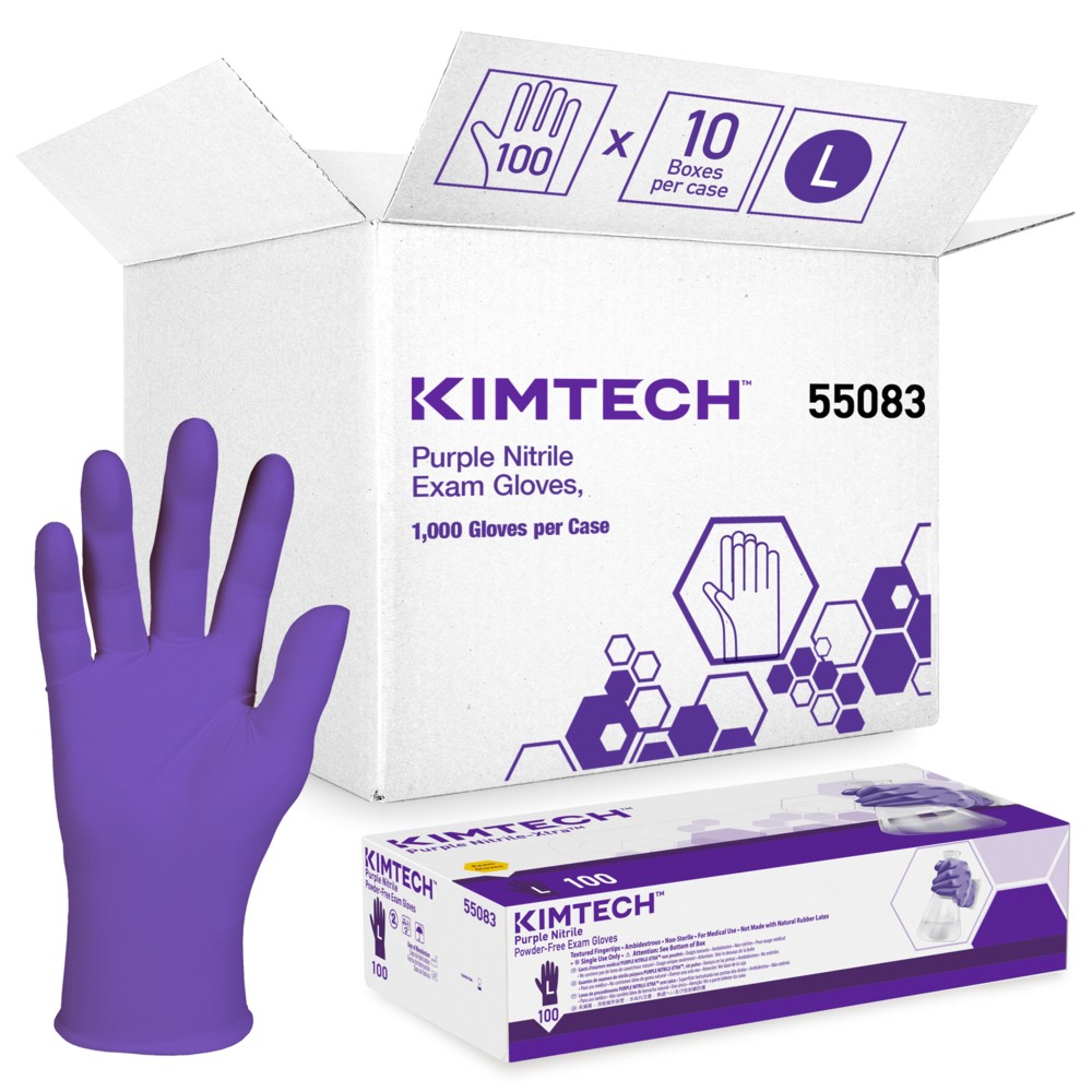 Kimberly Clark™ Purple Nitrile Gloves 9.5''
