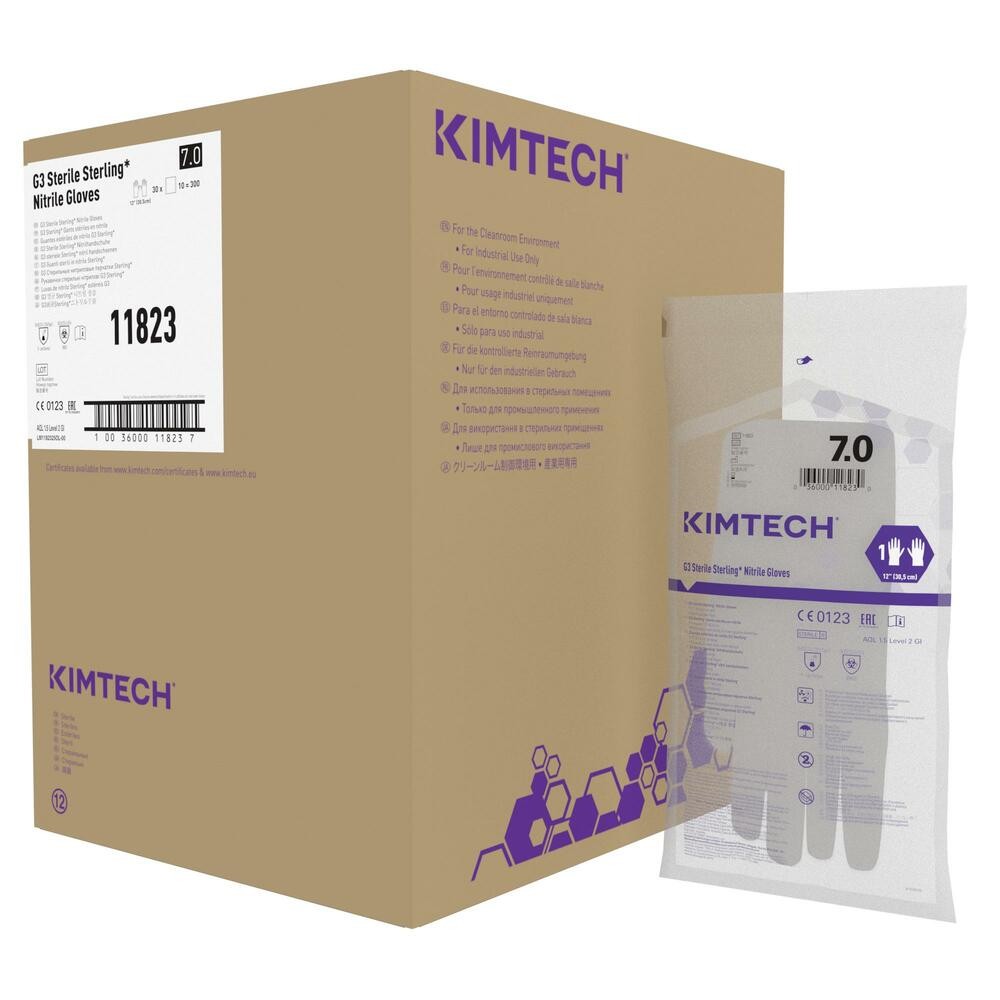 Kimberly-Clark Kimtech™ G3 Sterile Sterling Nitrile Gloves 12" HS