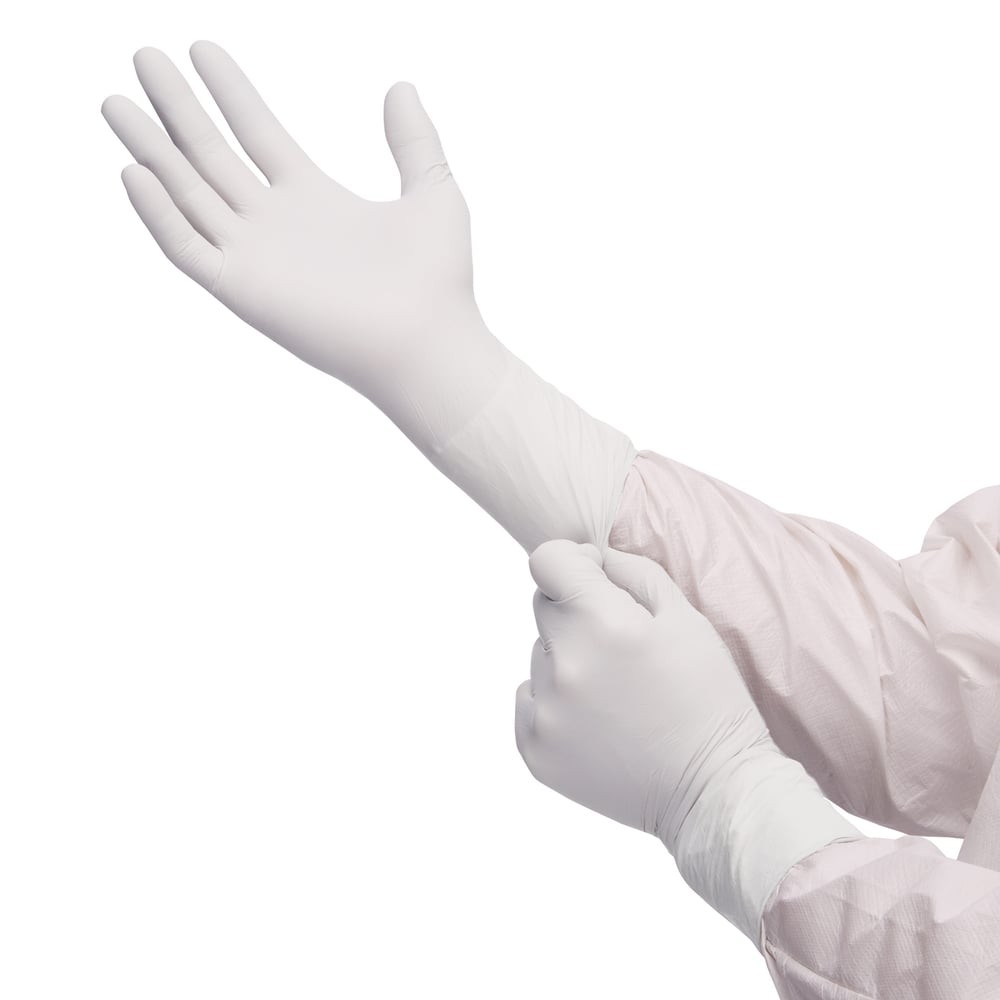 Kimberly-Clark Kimtech™ G3 White Nitrile Gloves 12" Ambi
