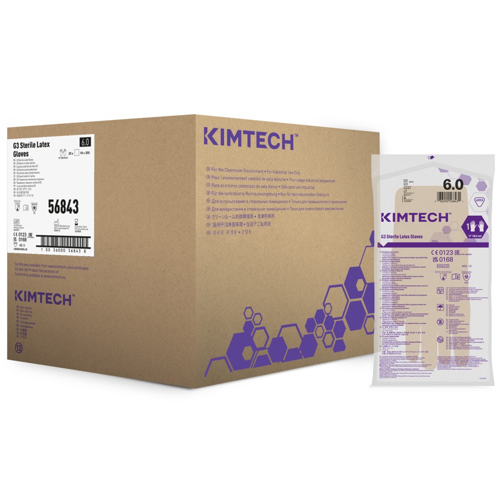 Kimberly-Clark Kimtech™ G3 Sterile Latex Gloves 12" HS