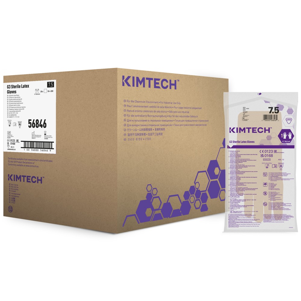 Kimberly-Clark Kimtech™ G3 Sterile Latex Gloves 12" HS