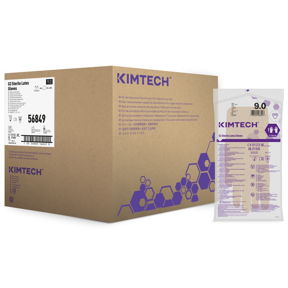 Kimberly-Clark Kimtech™ G3 Sterile Latex Gloves 12" HS
