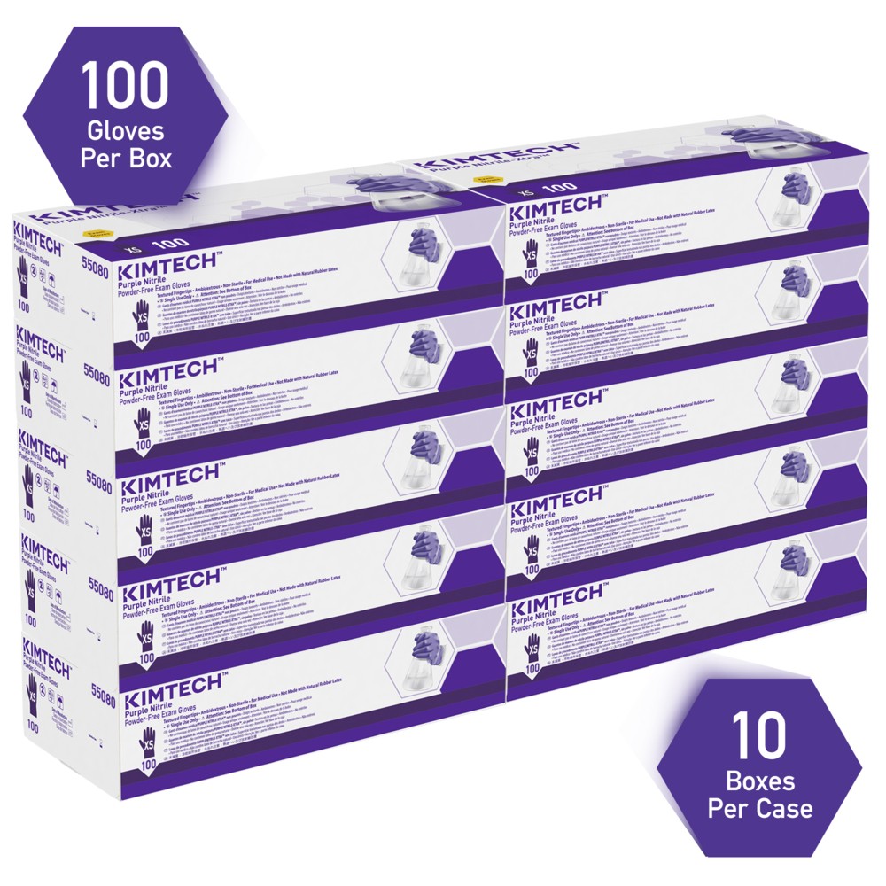 Kimberly Clark™ Purple Nitrile Gloves 9.5''