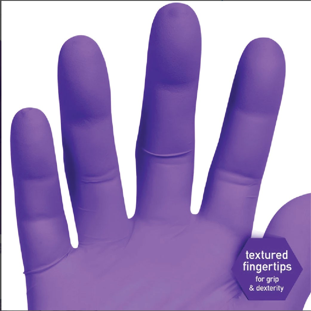 Kimberly Clark™ Purple Nitrile Xtra Powder Free Exam Gloves 12”