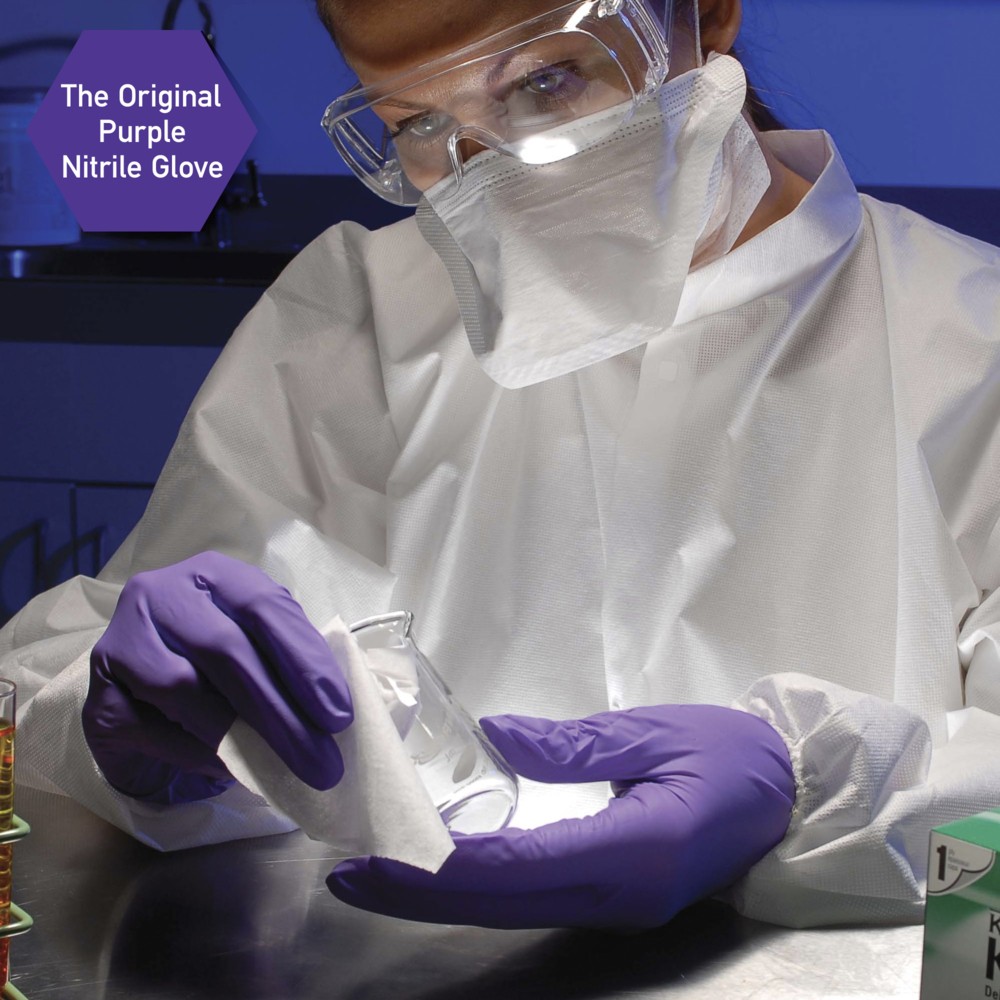 Kimberly Clark™ Purple Nitrile Xtra Powder Free Exam Gloves 12”