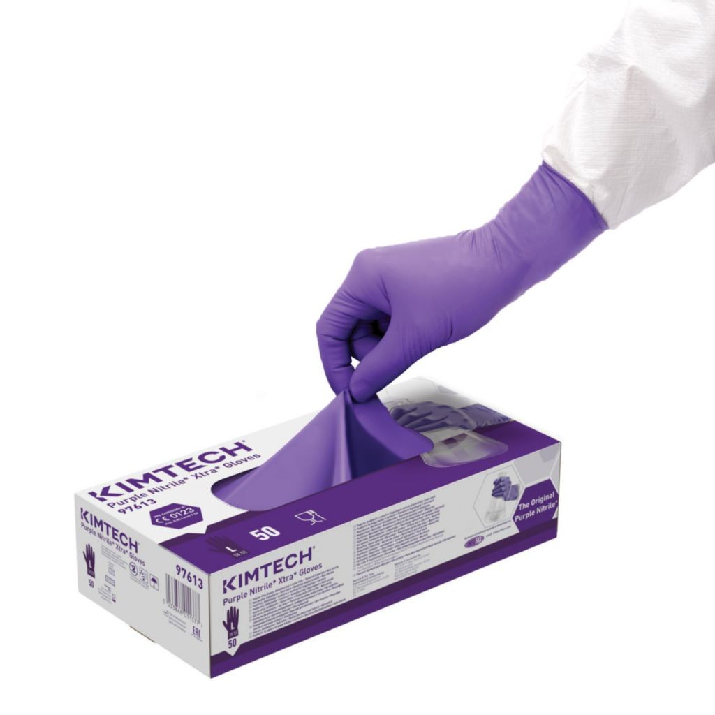 Kimberly-Clark Kimtech™ Purple Nitrile Xtra Gloves 30cm Ambi