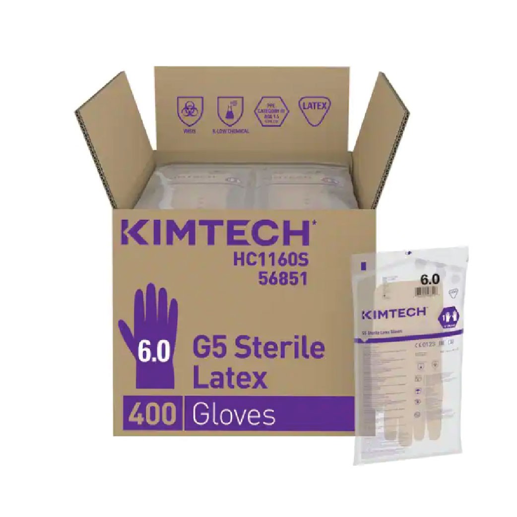 Kimberly-Clark Kimtech™ G5 Sterile Latex Gloves 12" HS