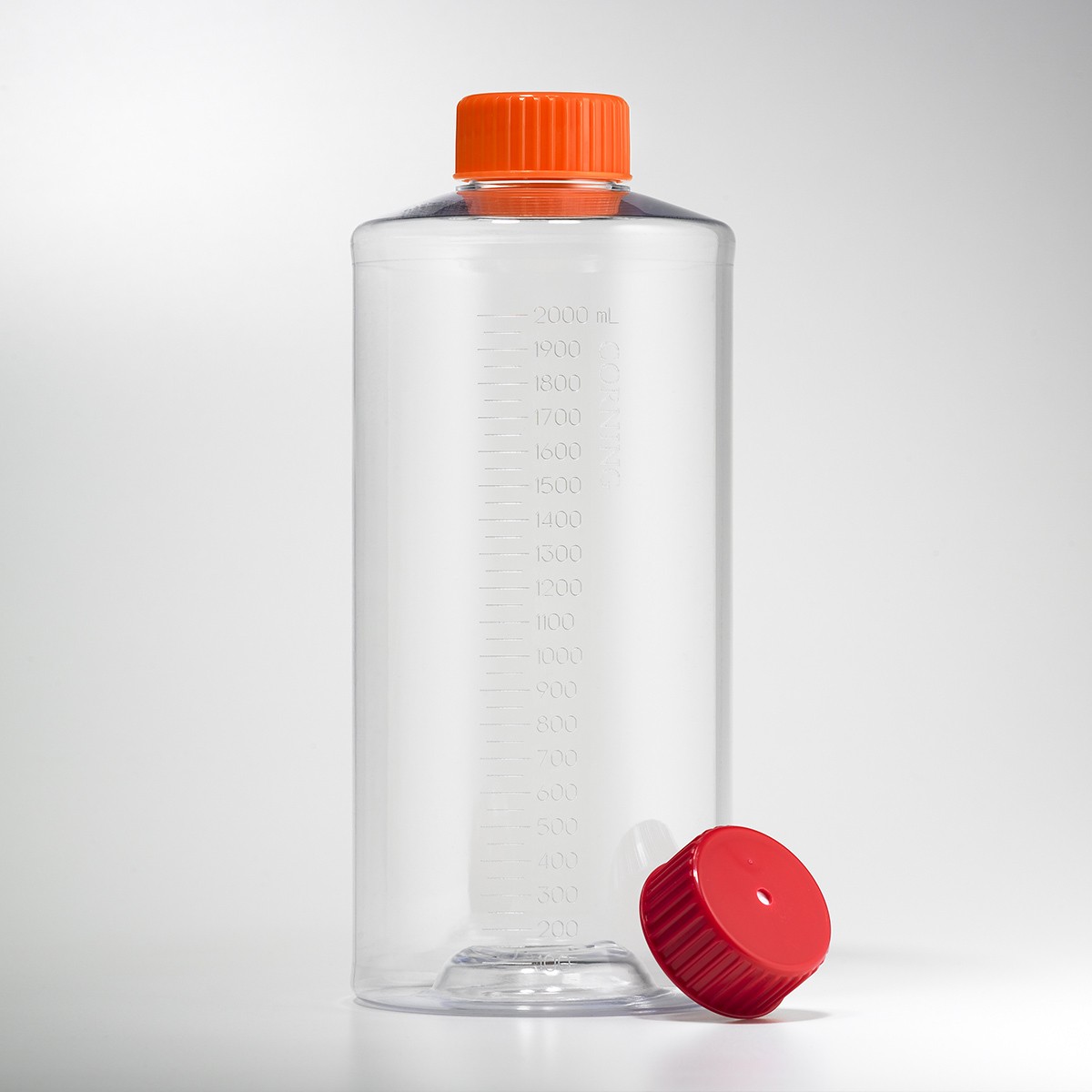 Corning® 850cm² Polystyrene Roller Bottle with Easy Grip Cap, 2 per Bag, 40 per Case