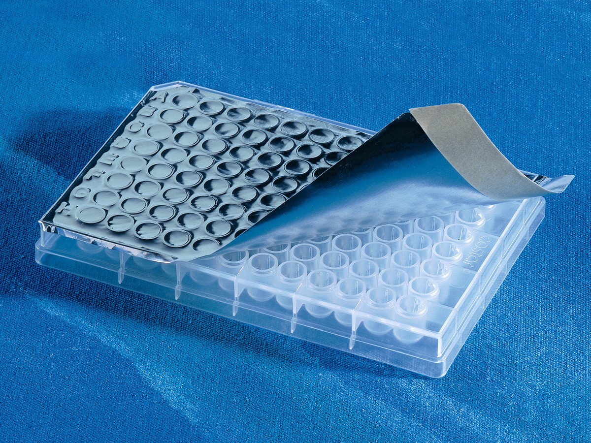 Corning® 96-well Microplate Aluminum Sealing Tape, Nonsterile, 100/cs
