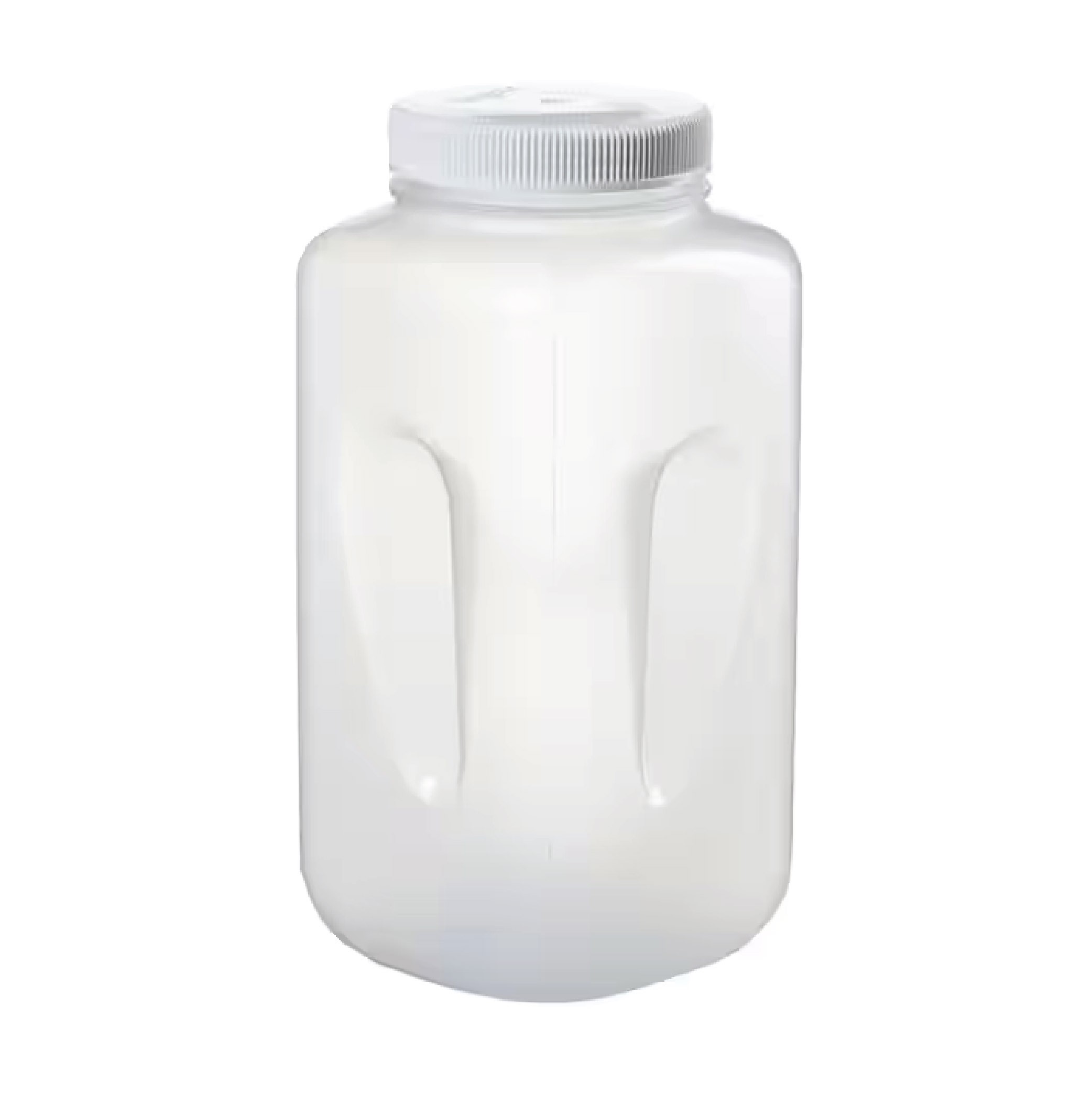 Thermo Scientific™ Nalgene™ Square Wide-Mouth Large PPCO Bottle with Closure: Autoclavable, 4L, 100mm, 6/cs