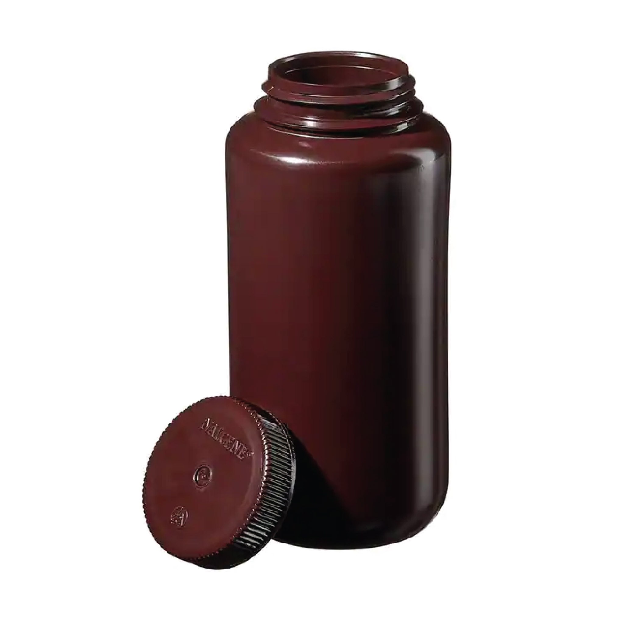Thermo Scientific™ Nalgene™ Wide-Mouth Opaque Amber HDPE Bottles with Closure: Bulk Pack, 1 L, 63mm, 50/cs