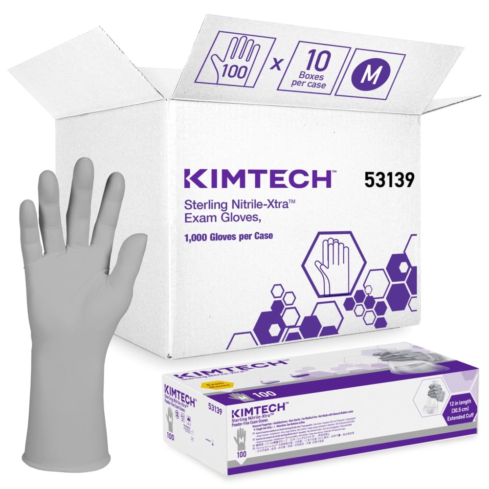 Kimberly-Clark Kimtech™ Sterling™ Nitrile-XTRA Exam Gloves 12"