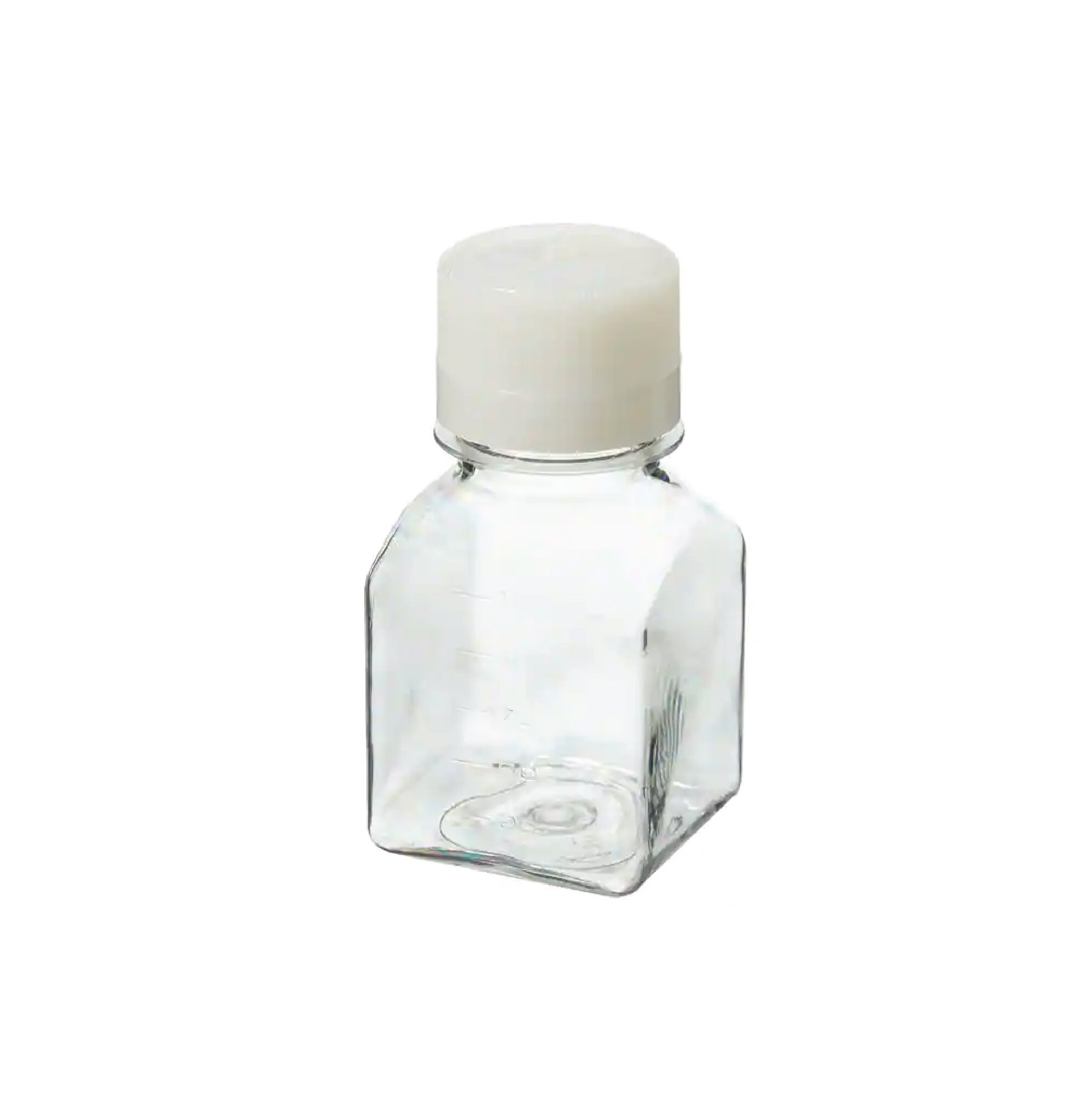 Thermo Scientific™ Nalgene™ Square PETG Media Bottles with Closure: Sterile, Shrink-Wrapped Trays