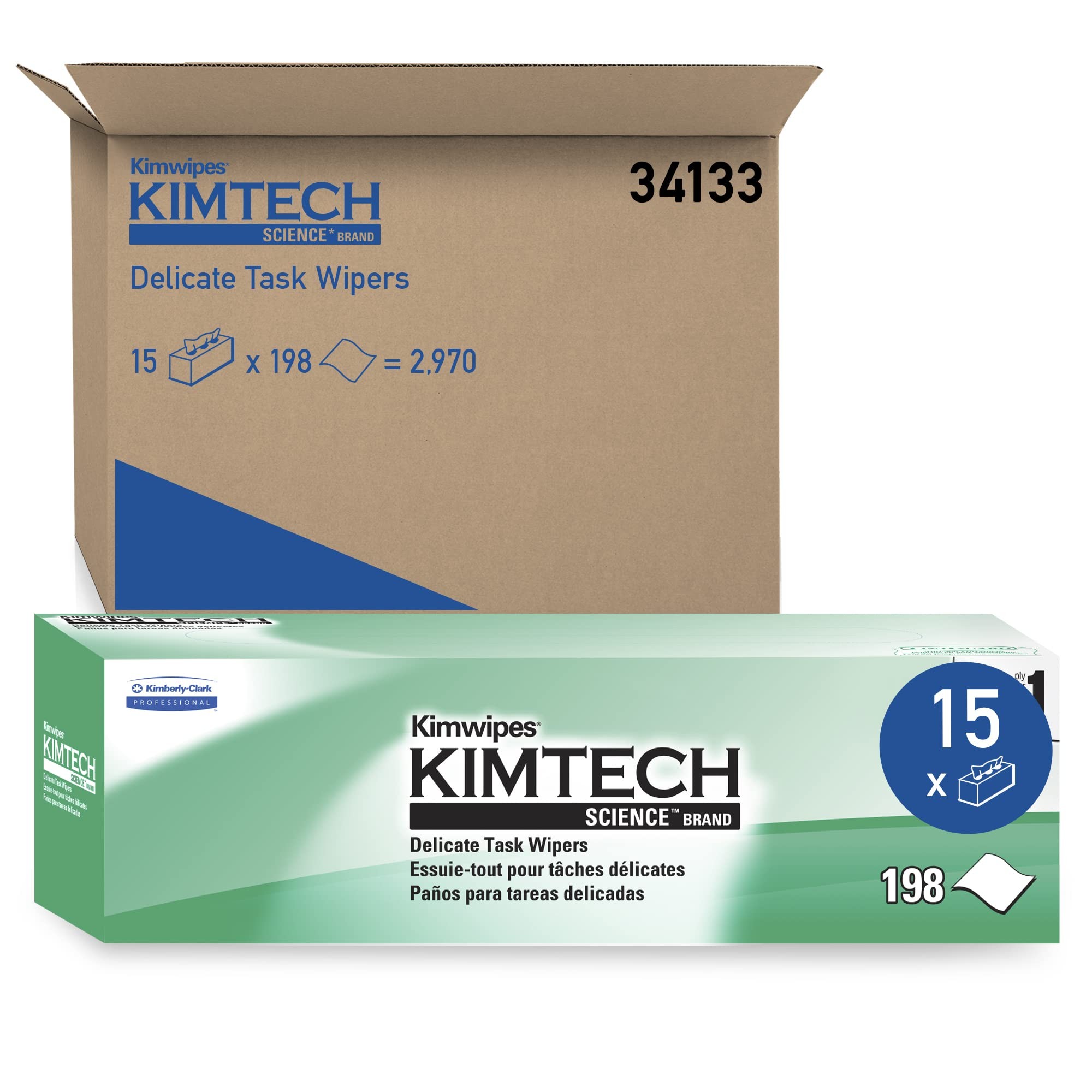 Kimberly-Clark Professional™ Kimtech Science™ Kimwipes™ Delicate Task Wipers, 1-Ply