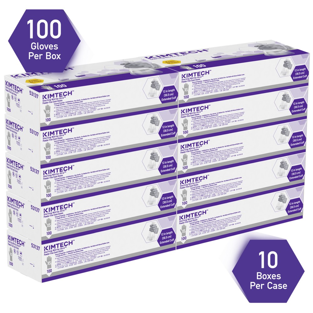 Kimberly-Clark Kimtech™ Sterling™ Nitrile-XTRA Exam Gloves 12"