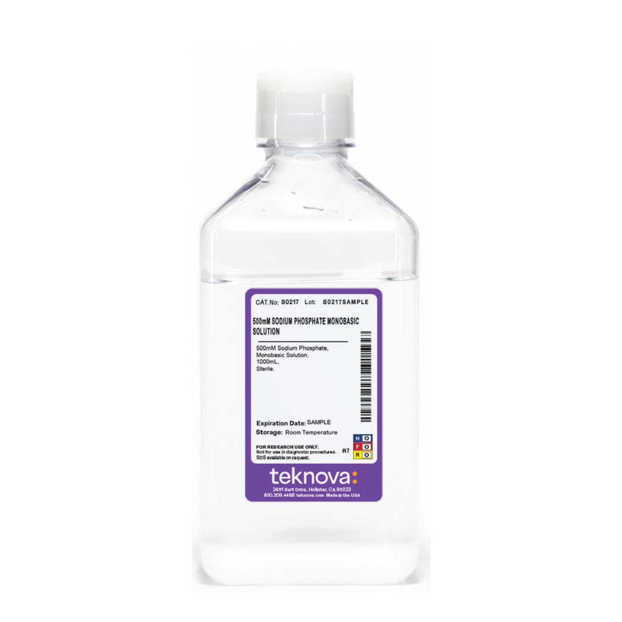 Teknova Sodium Phosphate Solution, Sterile