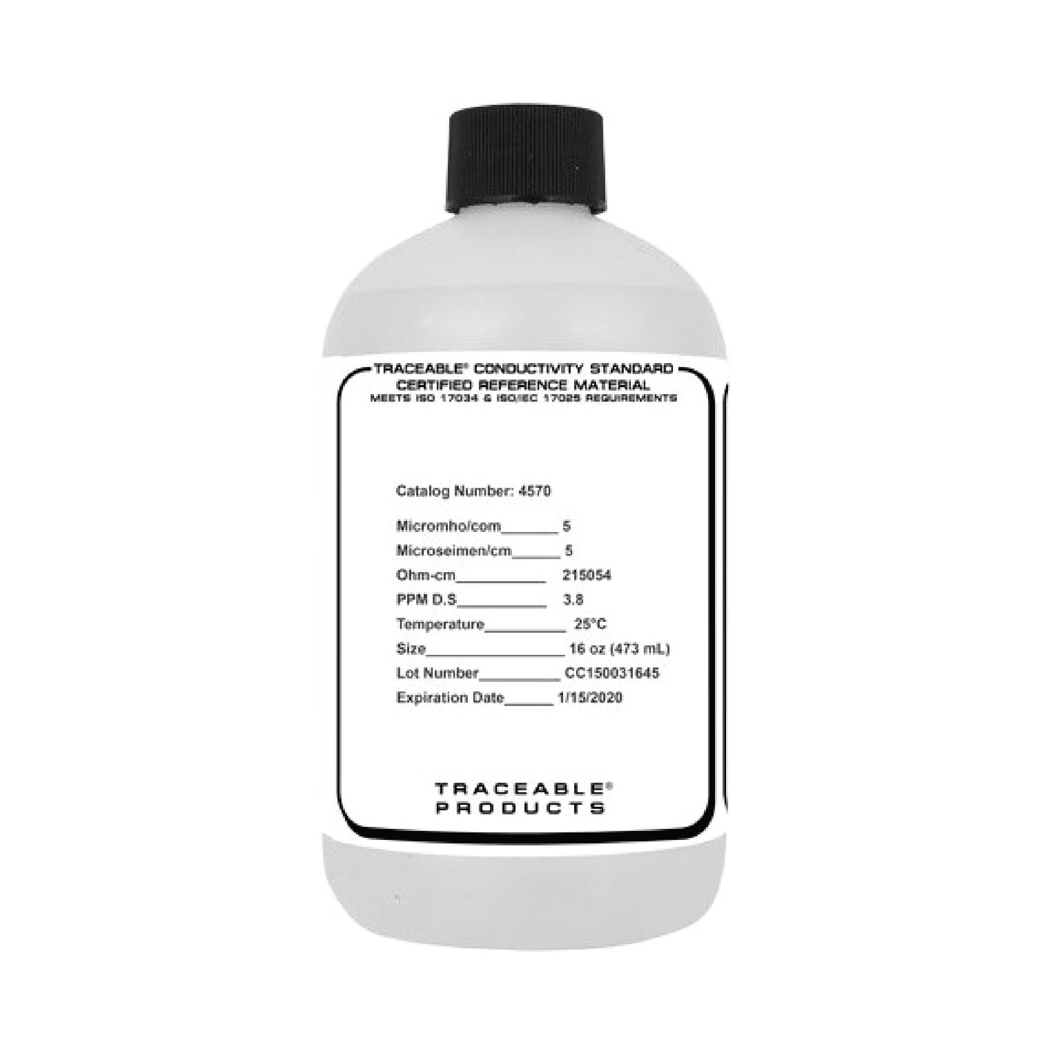 Traceable® A2LA Conductivity Standard, 16 oz