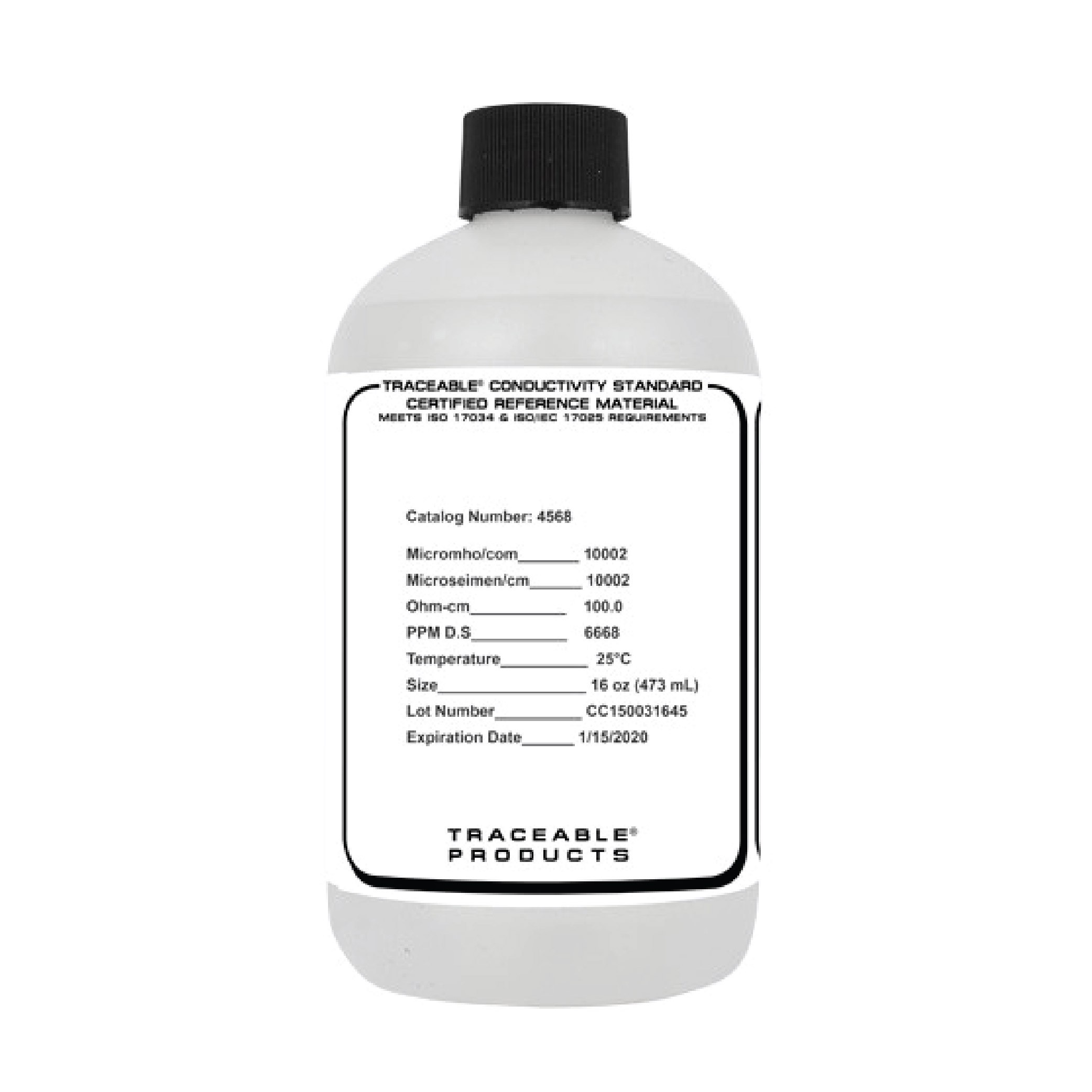 Traceable® A2LA Conductivity Standard, 16 oz