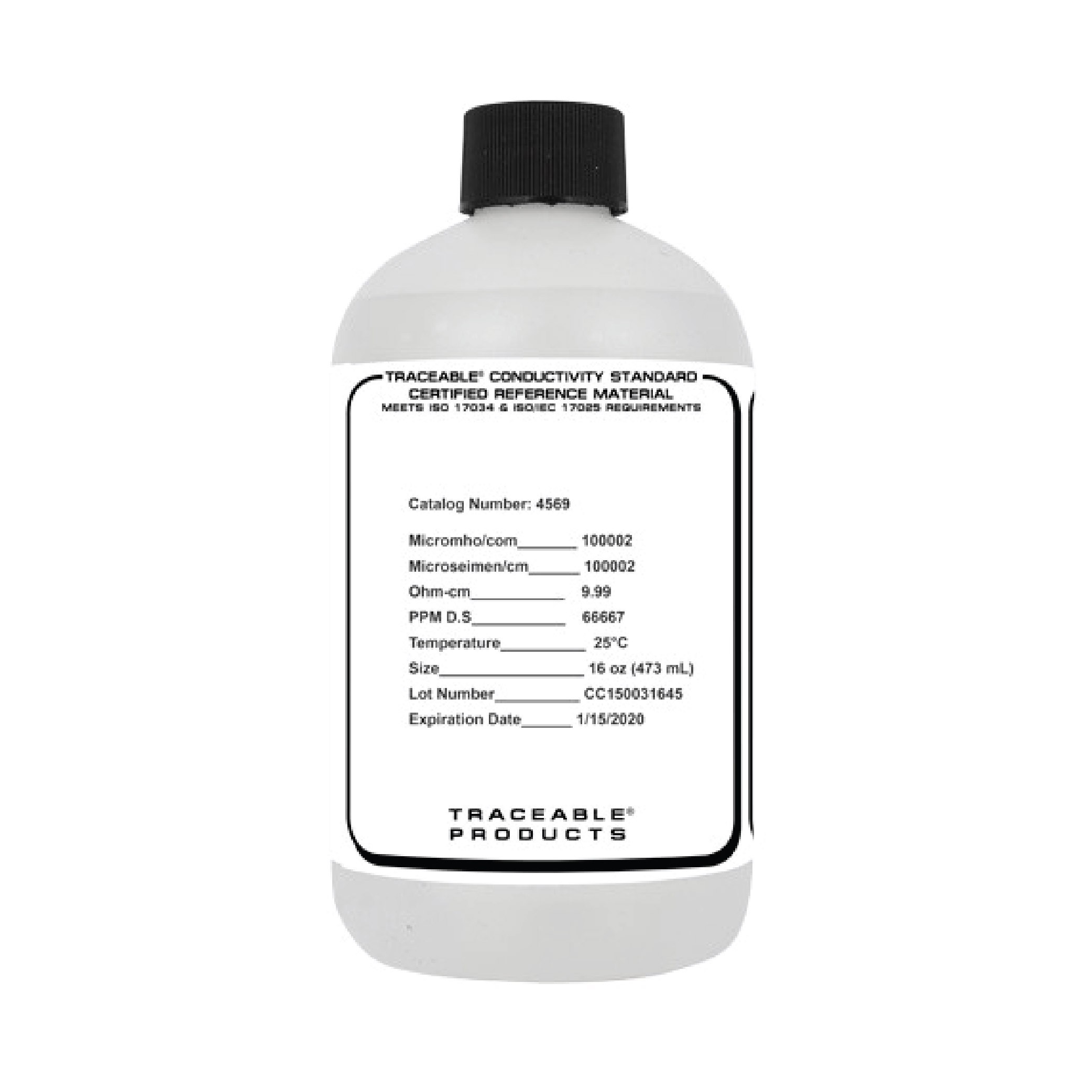 Traceable® A2LA Conductivity Standard, 16 oz