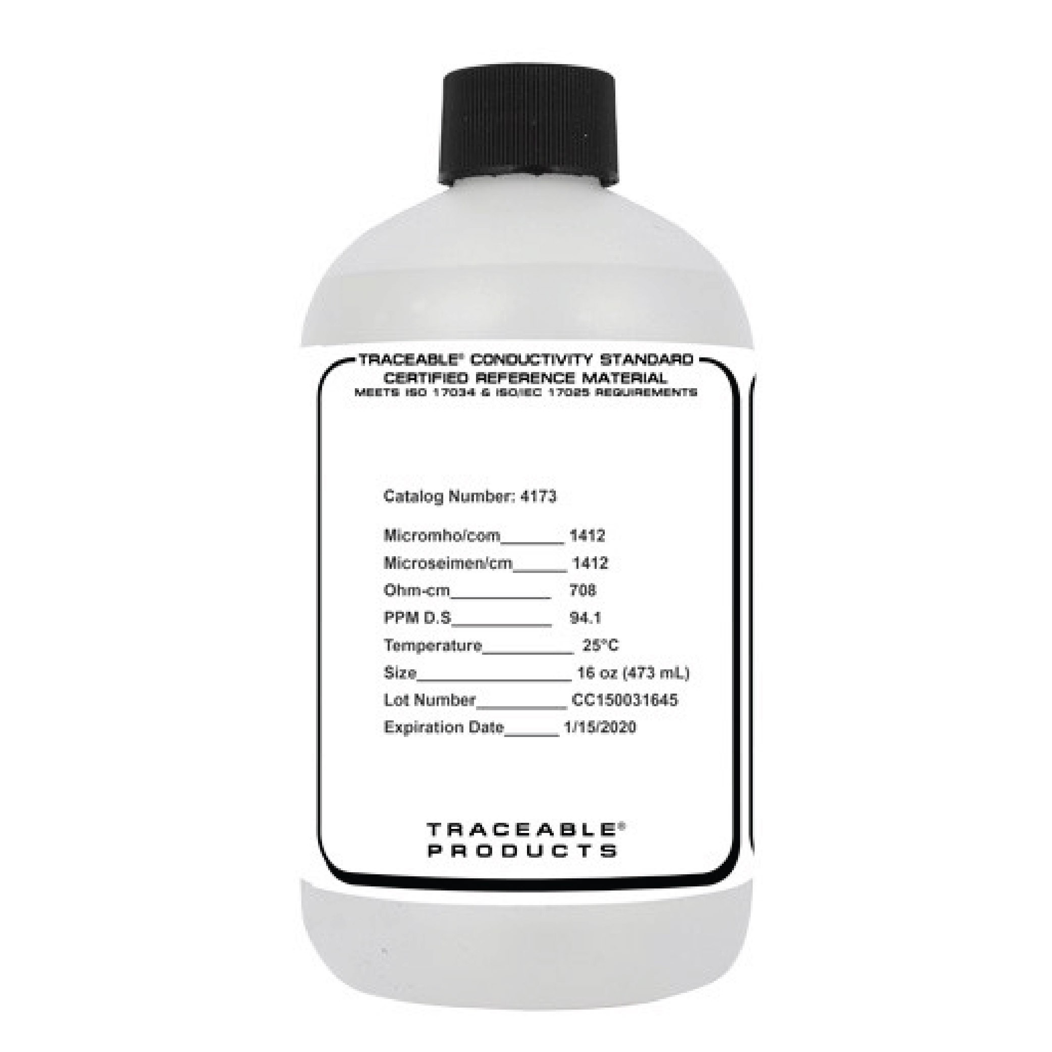 Traceable® Conductivity Standards (CRM), 16 oz