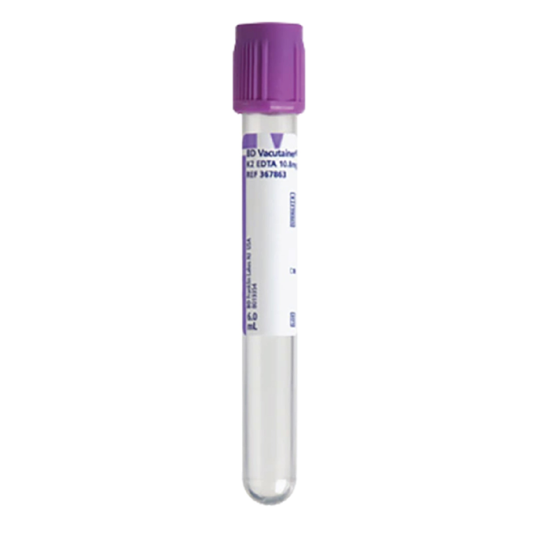 BD Vacutainer® Plastic whole blood tube with spray-coated K2 EDTA
