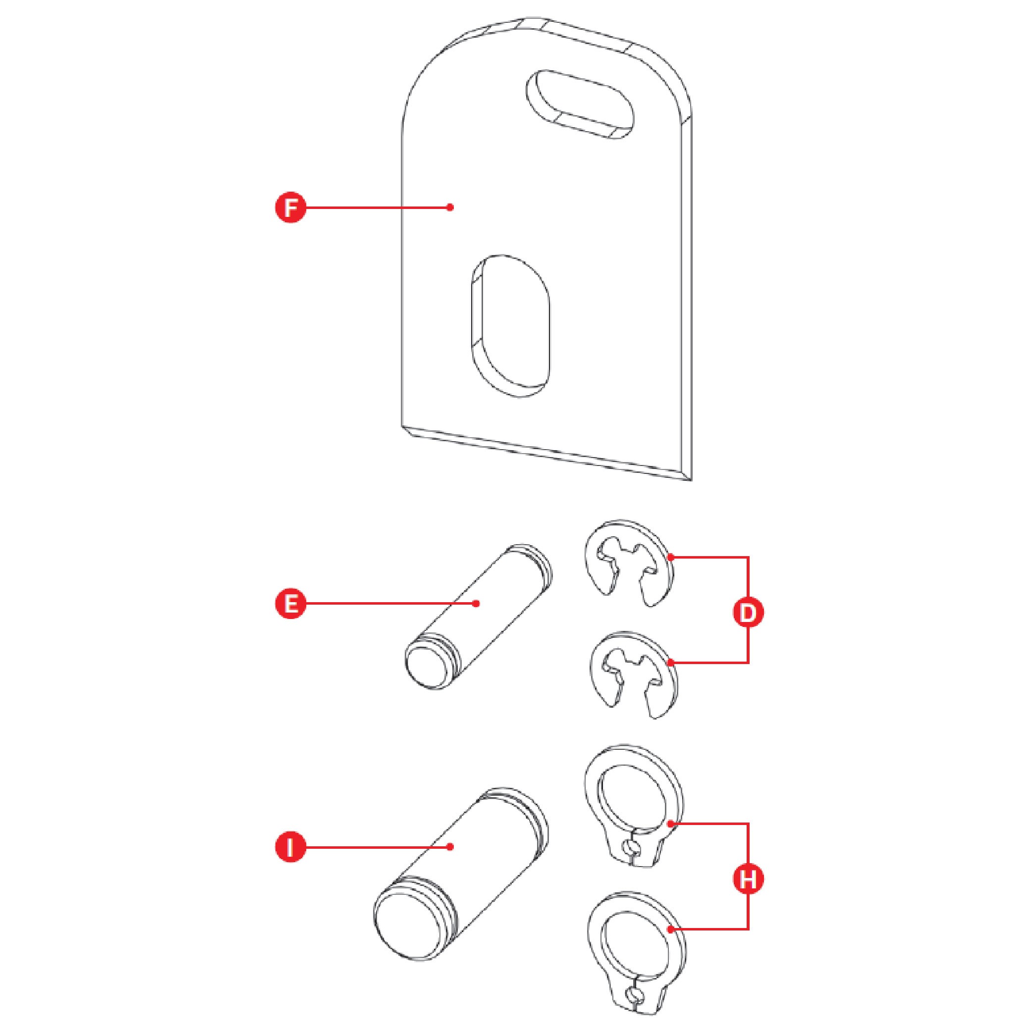 GORE® Rebuild Kit for gore crimper includes blade, pins, and retaining rings