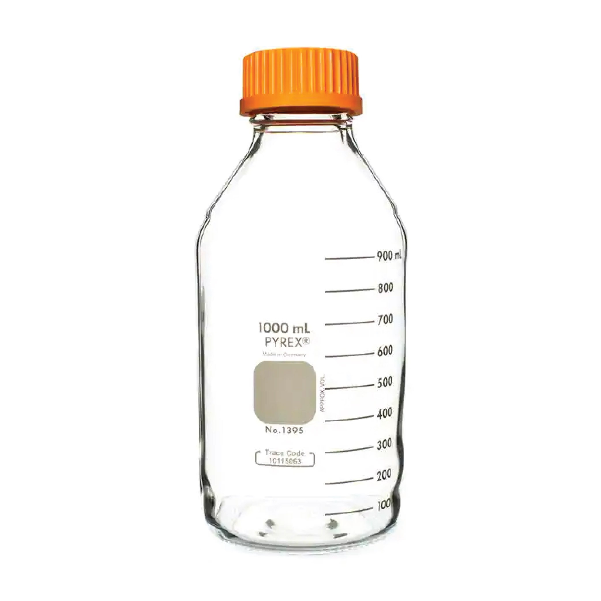 PYREX® 1L Round Media Storage Bottles with GL45 Screw Cap