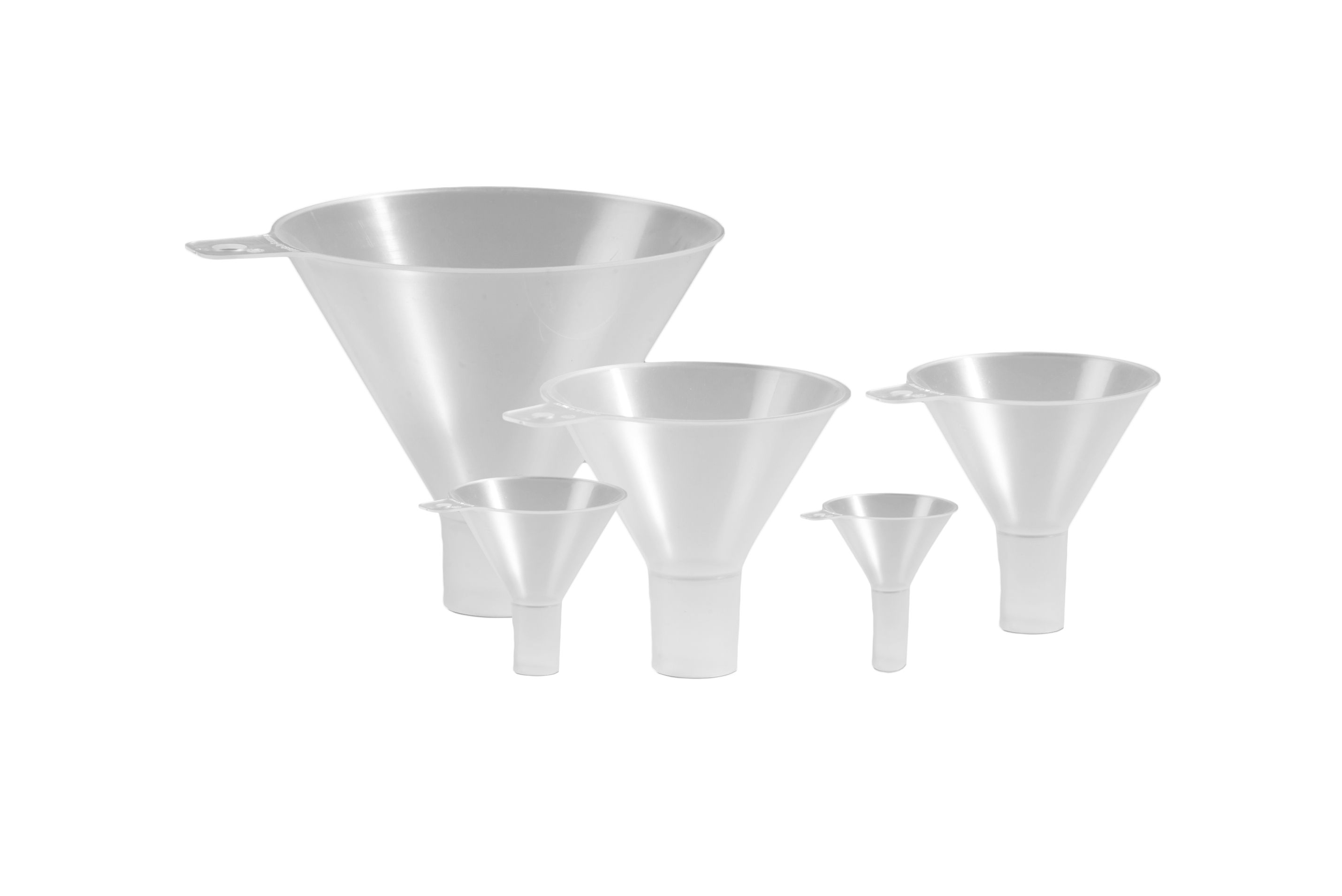 PP Funnel Set (50mm, 75mm,100mm, 120mm, 150mm)