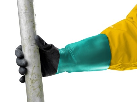 Ansell AlphaTec™ 58-535B Chemical Resistant Nitrile Gloves With ANSELL GRIP™