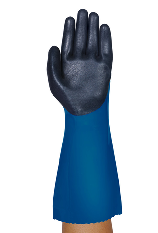 Ansell AlphaTec™ 04-005 Certified Heavy Duty PVC Chemical Protection Gloves - Extended Cuff