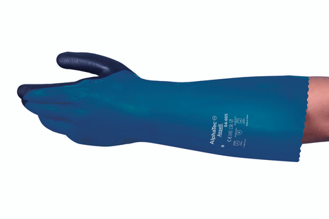 Ansell AlphaTec™ 04-005 Certified Heavy Duty PVC Chemical Protection Gloves - Extended Cuff