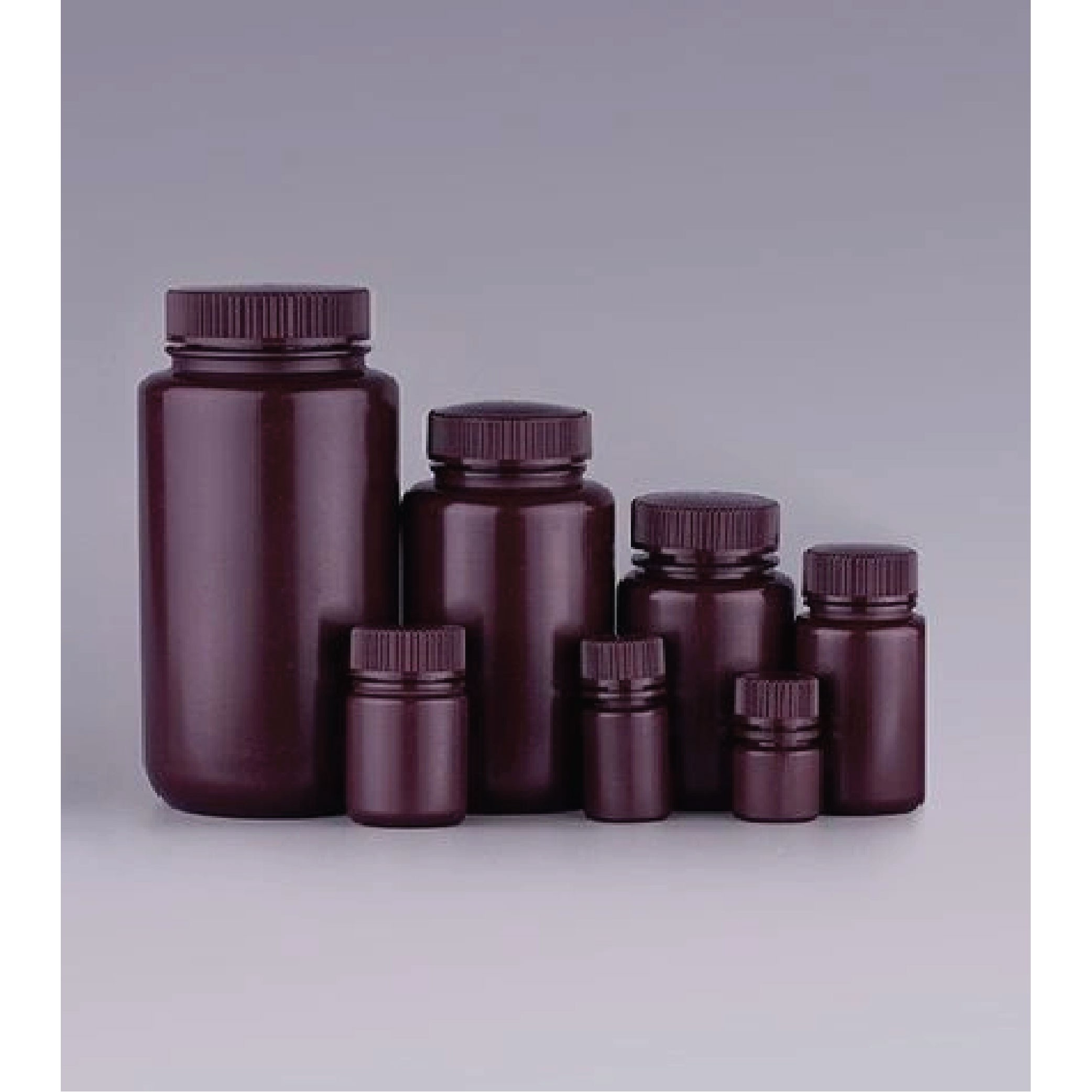 Nest Scientific Amber Wide-Mouth Storage Bottles