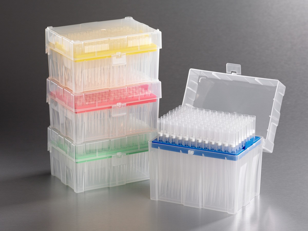 Corning® Axygen® MultiRack Pipet Tip, 200 µL, Racked, Sterile