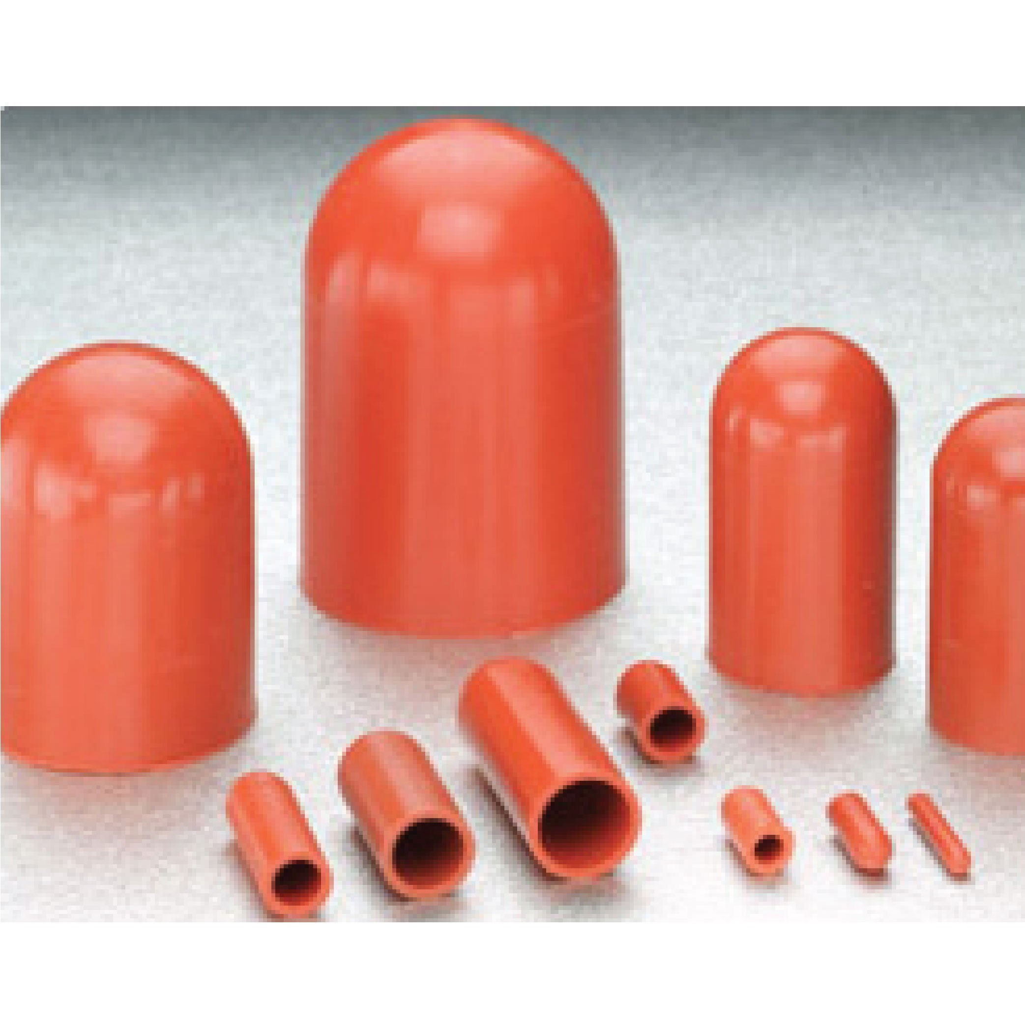 STOCK CAP 0.500" X 1.500" Feo Red Silicone Cap
