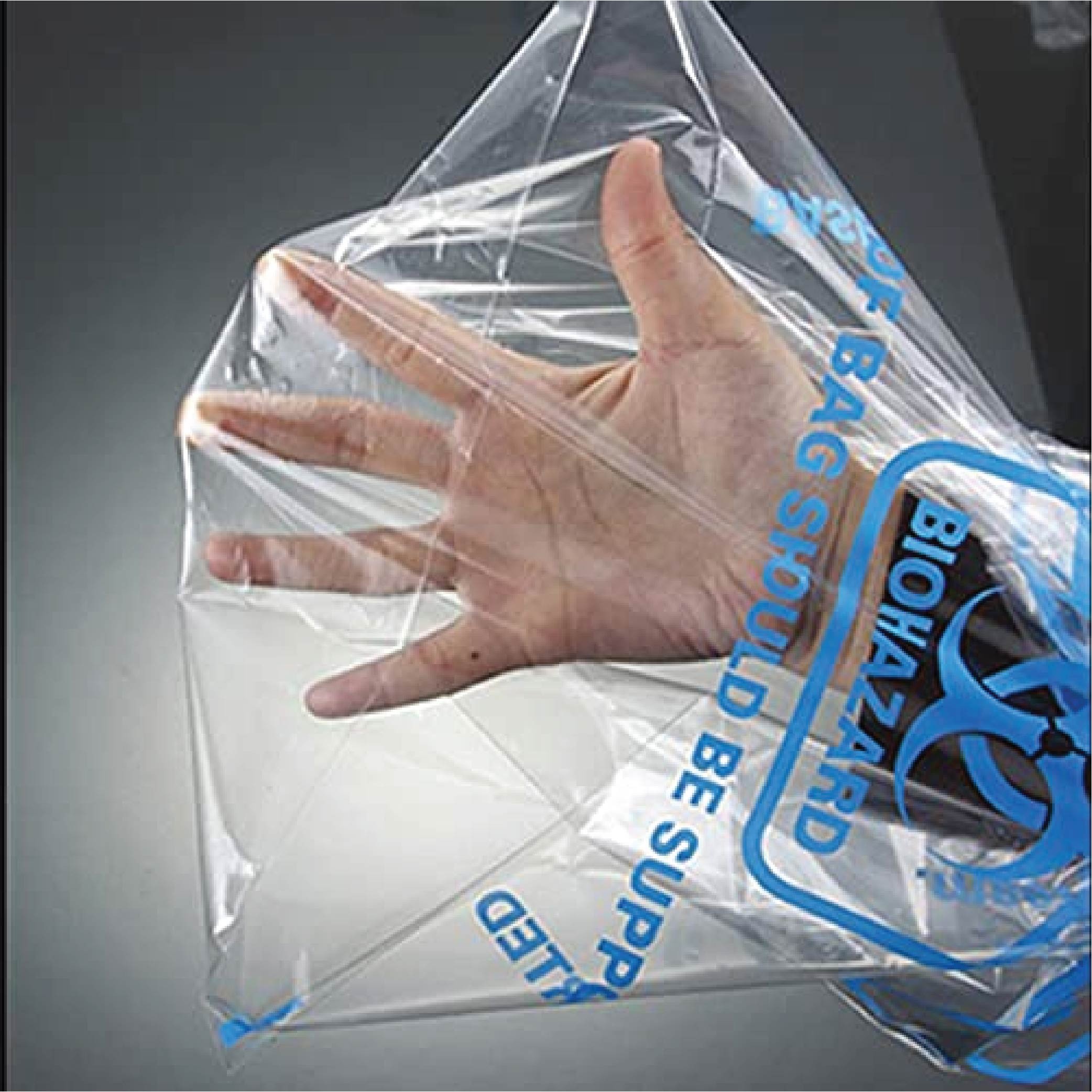 Clear Biohazard Bag, 24'' x 36''