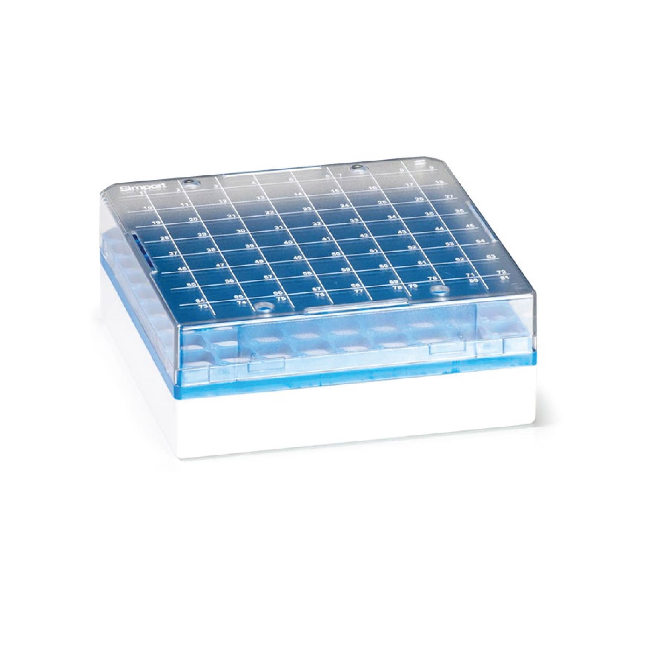Simport Cryostore™ Storage Boxes for 81 cryogenic vials of 1 to 2 ml sizes