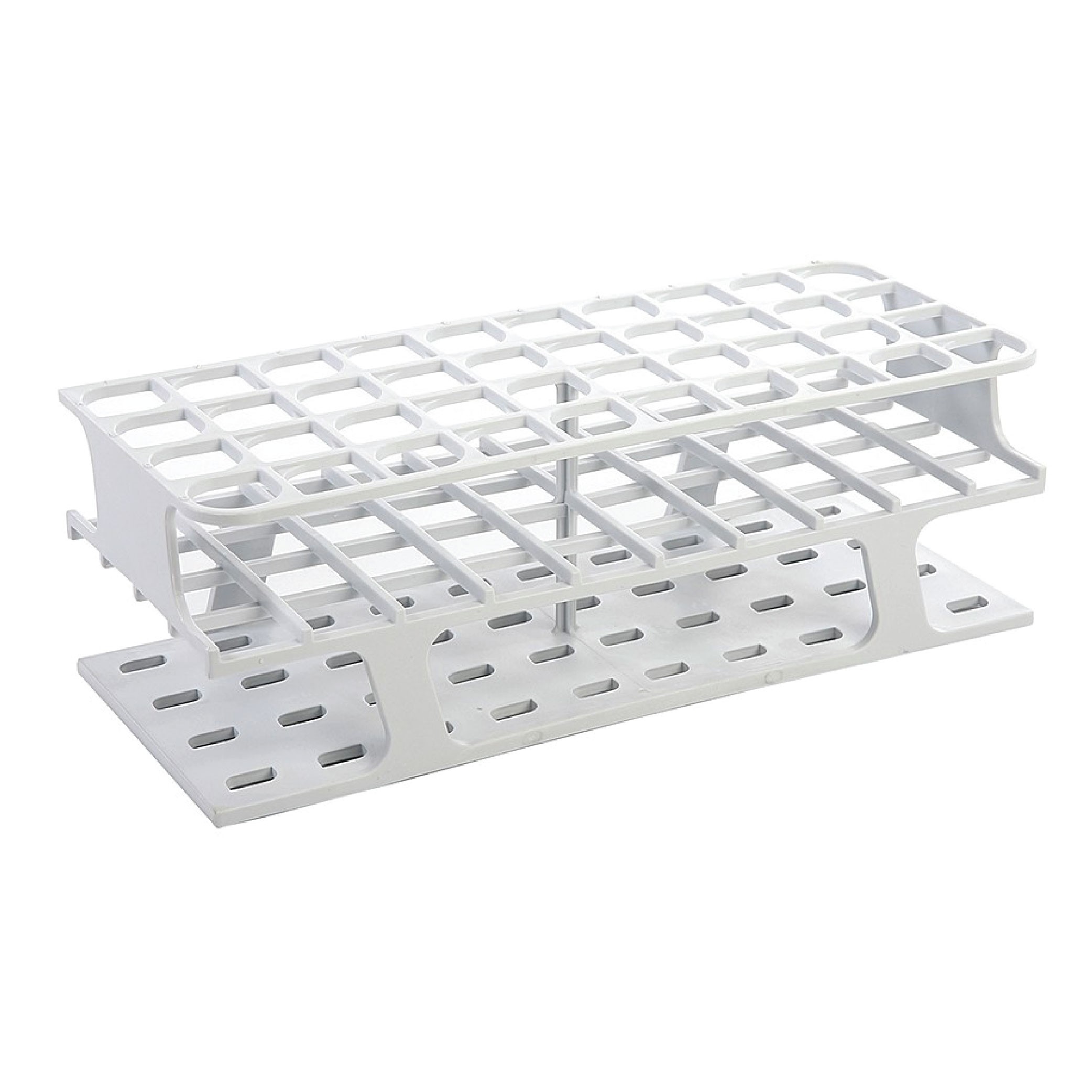 Heathrow Scientific OneRack Tube Rack Full POM 20mm 40-Place, White