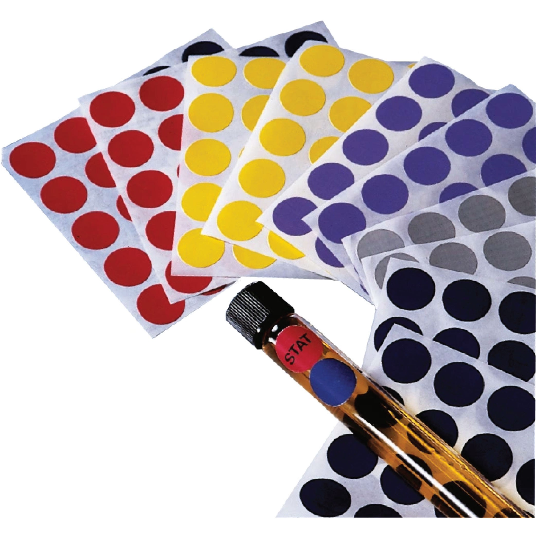 Self-Adhering Label Dots