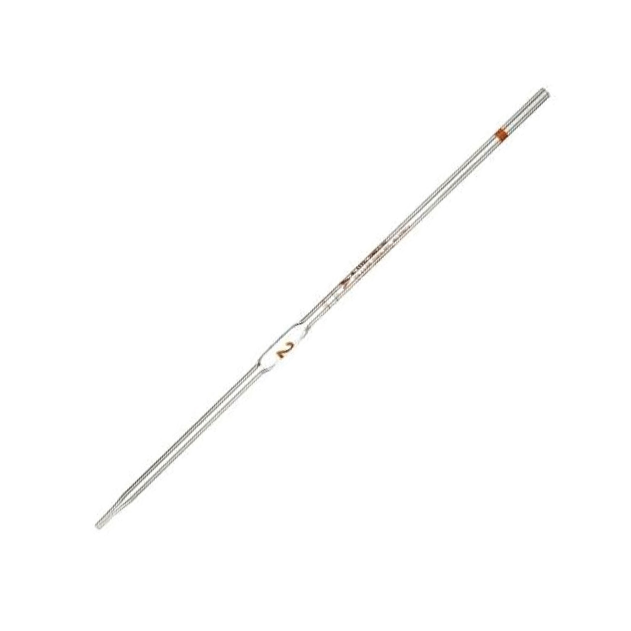 DWK Life Sciences® Kimble® 37007-2 KIMAX® 2mL Volumetric Pipet, TC & TD, Class A, Orange Color Band, Unserialized