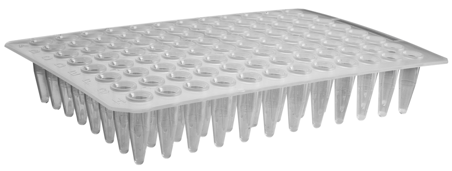 Corning Axygen® 96-well Flat Top Polypropylene PCR Microplate, No Skirt, Clear, Nonsterile
