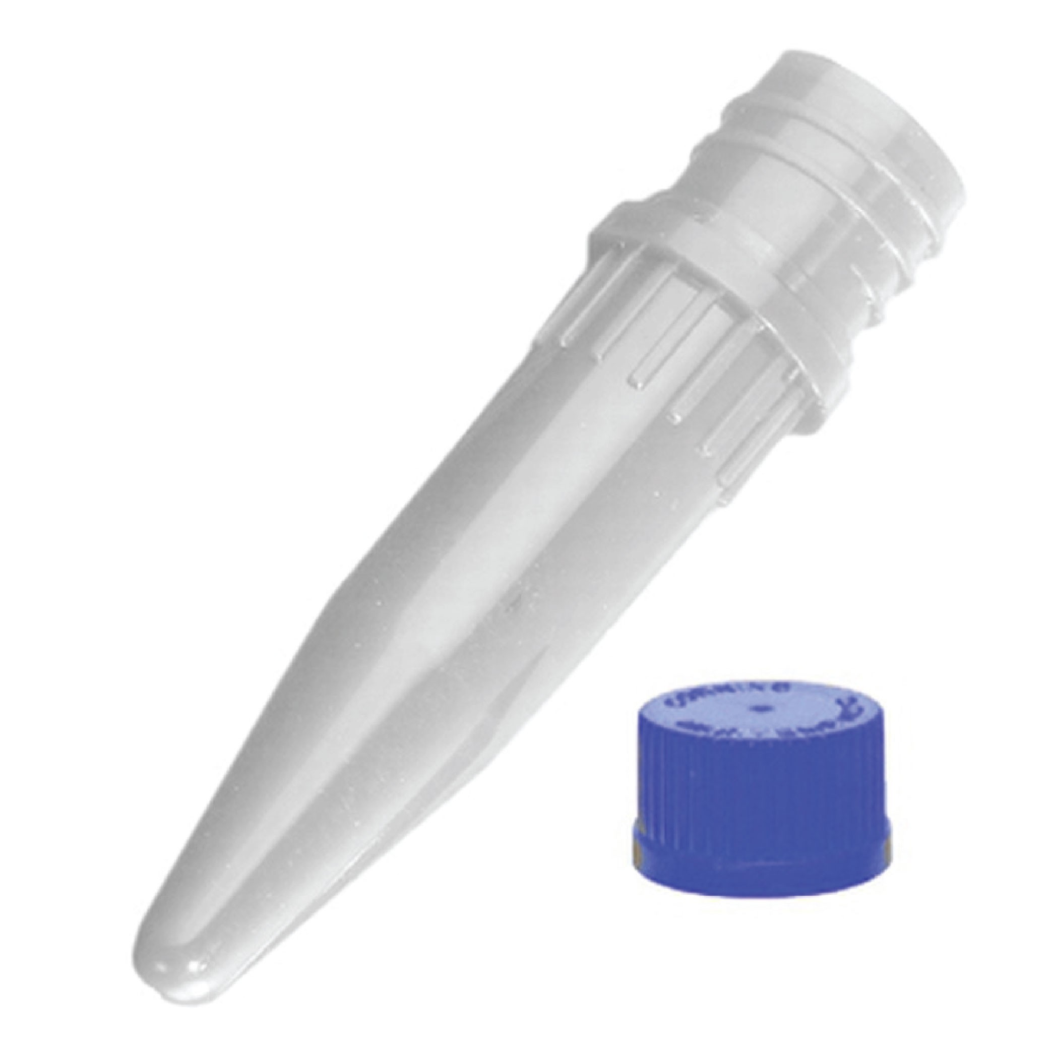 Corning Axygen® Screw Cap Microcentrifuge Tube With Conical Bottom & Blue O-Ring Cap, 1.5mL, Clear PP, RNase/DNase-Free, Sterile