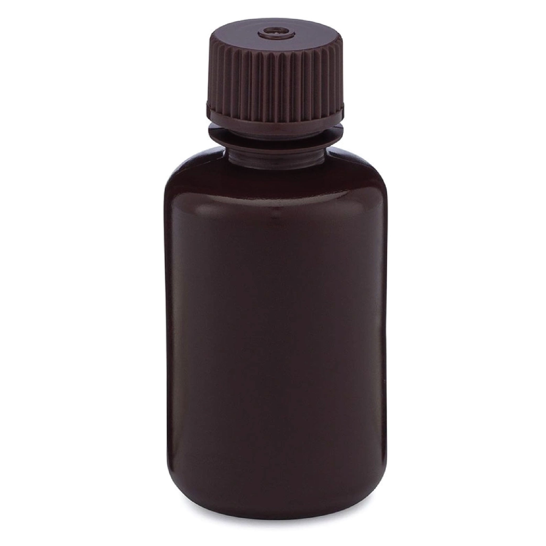 Globe Scientific Diamond® RealSeal™ Amber Narrow Mouth HDPE Bottles