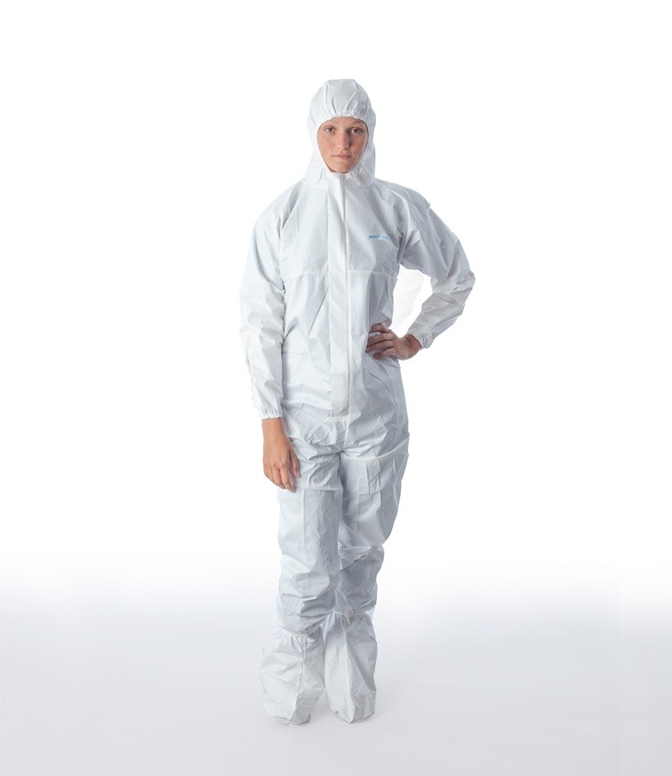 Ansell BioClean-D™ Non-sterile Coverall with Hood and Integrated Boots BDFC