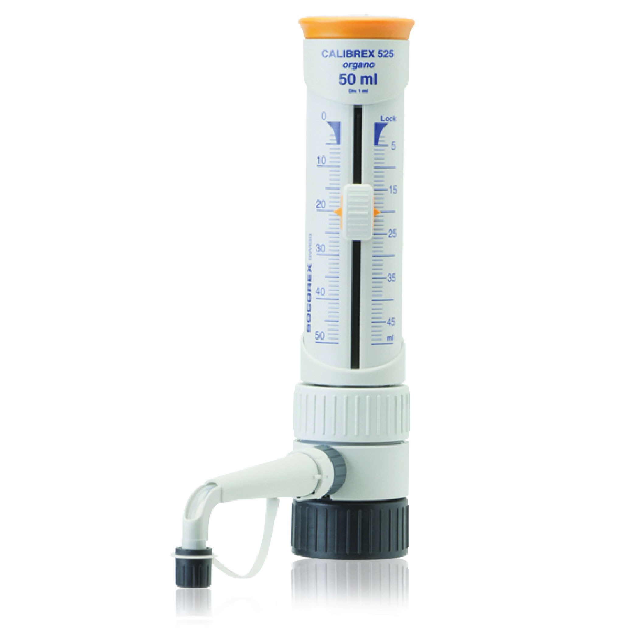 DWK Life Sciences® SOCOREX® CALIBREX™ Organo 525 Bottle Top Dispensers, 5 - 50 mL