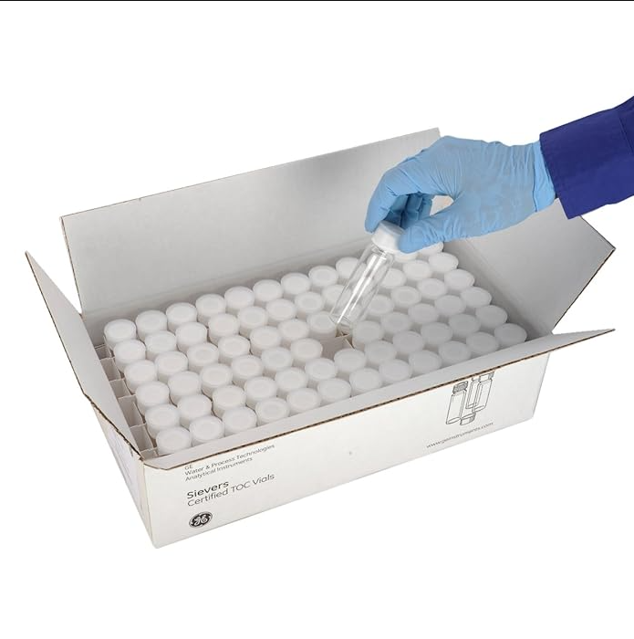 GE Analytical Instruments Certified TOC Vials, 40-mL, 72/cs