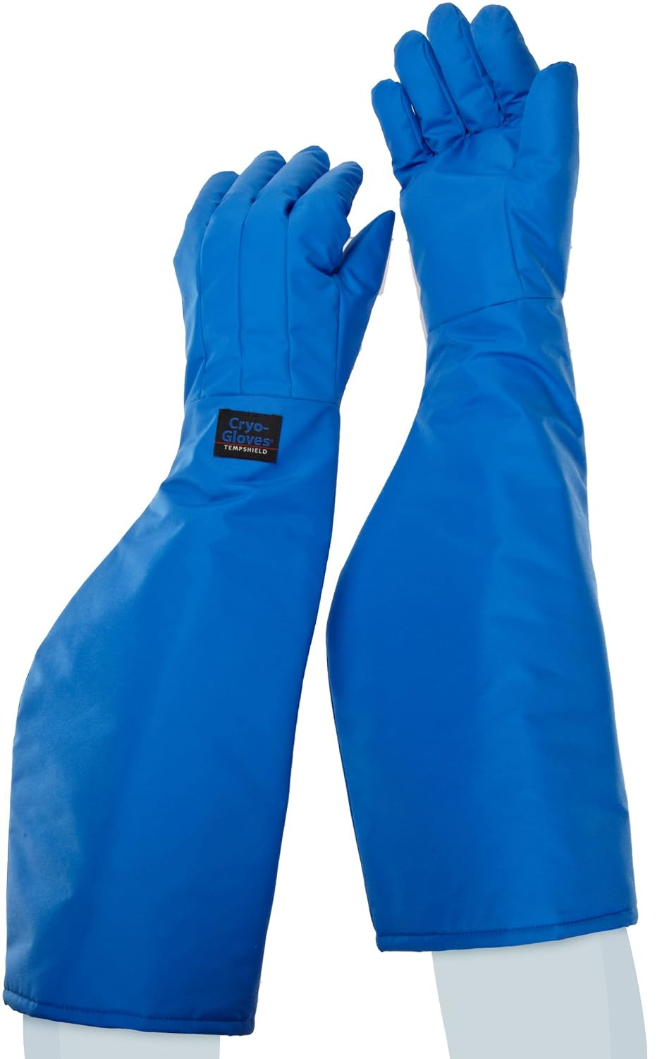 Tempshield™ Cryo-Gloves™ Blue Shoulder-Length Cryogenic Gloves