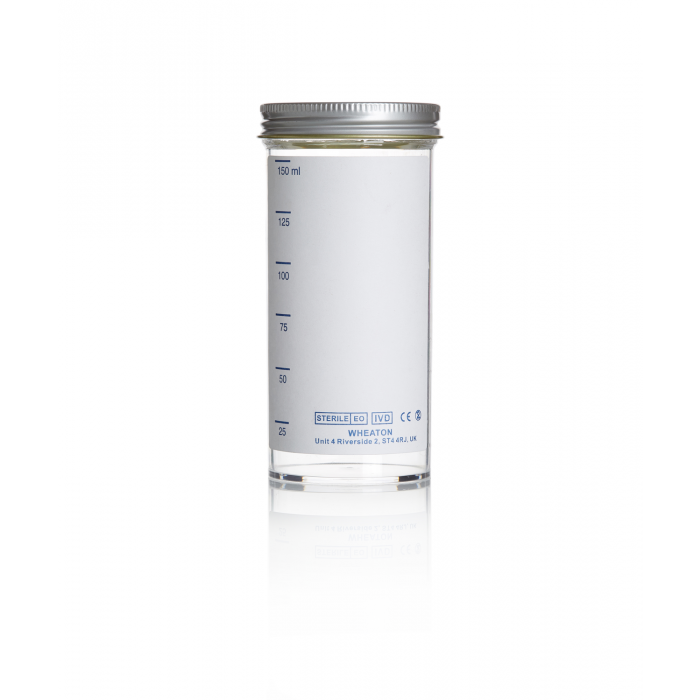 WHEATON® 150mL Polystyrene Container, plain label
