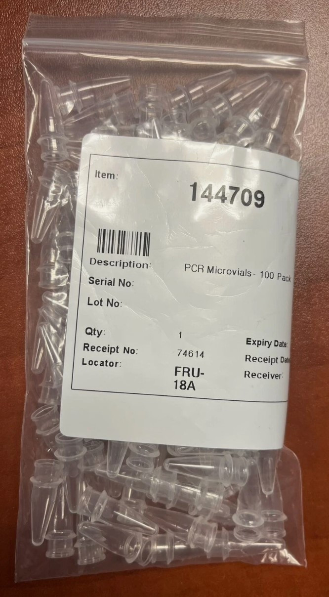 Beckman Coulter PA800 plus PCR Microvials 144709- 100 Pack